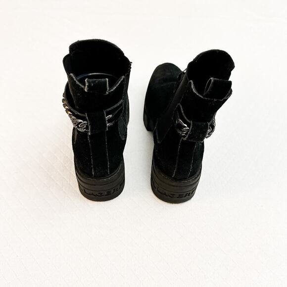 Karl Lagerfeld Paris Women's Reign Ankle Boot Combat Size 8.5 - Picture 2 of 7